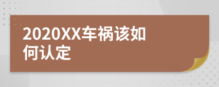 2020XX车祸该如何认定