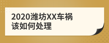 2020潍坊XX车祸该如何处理