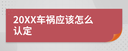 20XX车祸应该怎么认定