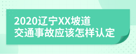2020辽宁XX坡道交通事故应该怎样认定
