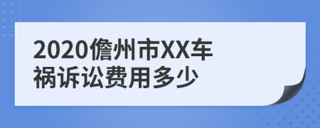 2020儋州市XX车祸诉讼费用多少