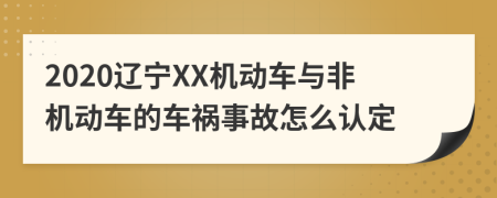 2020辽宁XX机动车与非机动车的车祸事故怎么认定