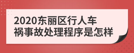 2020东丽区行人车祸事故处理程序是怎样