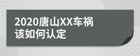 2020唐山XX车祸该如何认定