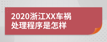 2020浙江XX车祸处理程序是怎样