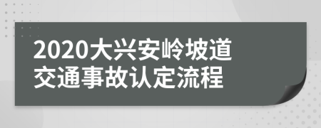 2020大兴安岭坡道交通事故认定流程