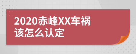 2020赤峰XX车祸该怎么认定