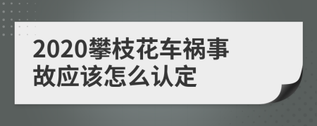 2020攀枝花车祸事故应该怎么认定