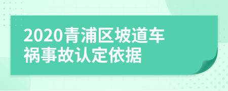 2020青浦区坡道车祸事故认定依据