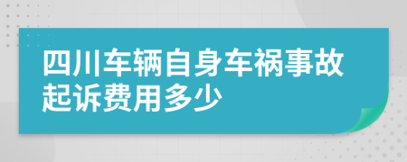 四川车辆自身车祸事故起诉费用多少