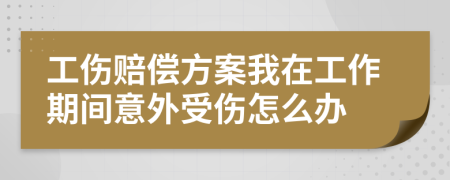 工伤赔偿方案我在工作期间意外受伤怎么办