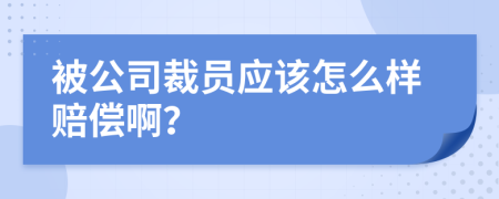 被公司裁员应该怎么样赔偿啊？