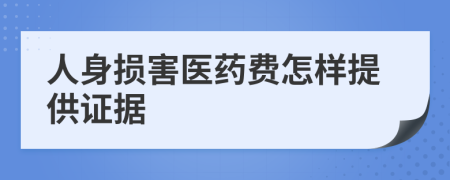 人身损害医药费怎样提供证据