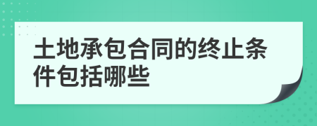 土地承包合同的终止条件包括哪些