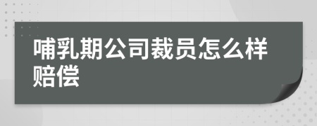 哺乳期公司裁员怎么样赔偿