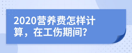 2020营养费怎样计算，在工伤期间？