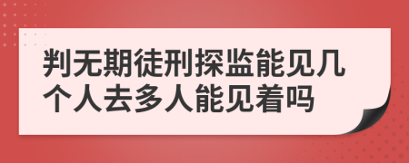 判无期徒刑探监能见几个人去多人能见着吗