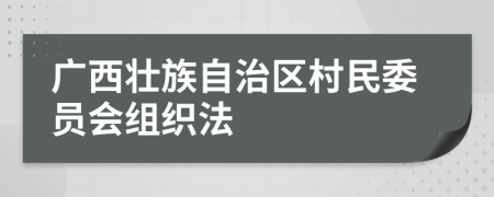 广西壮族自治区村民委员会组织法