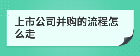 上市公司并购的流程怎么走