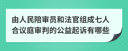 由人民陪审员和法官组成七人合议庭审判的公益起诉有哪些