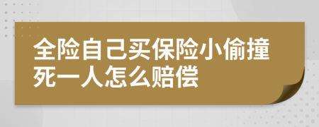 全险自己买保险小偷撞死一人怎么赔偿