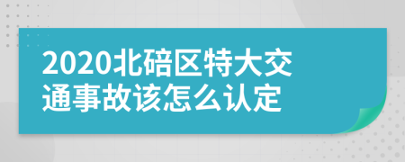 2020北碚区特大交通事故该怎么认定