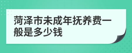 菏泽市未成年抚养费一般是多少钱