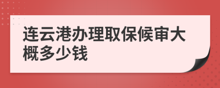 连云港办理取保候审大概多少钱