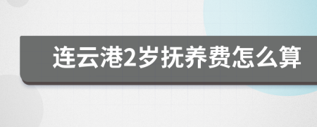 连云港2岁抚养费怎么算