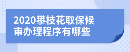 2020攀枝花取保候审办理程序有哪些