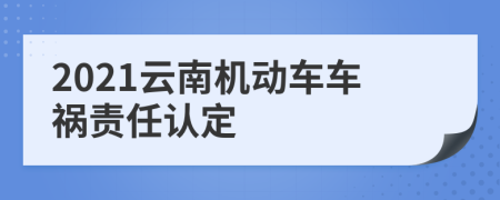 2021云南机动车车祸责任认定