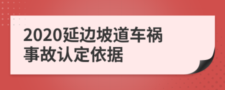 2020延边坡道车祸事故认定依据