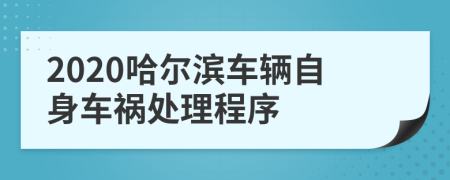 2020哈尔滨车辆自身车祸处理程序