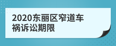 2020东丽区窄道车祸诉讼期限