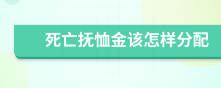 死亡抚恤金该怎样分配