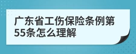 广东省工伤保险条例第55条怎么理解