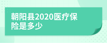 朝阳县2020医疗保险是多少