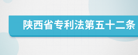 陕西省专利法第五十二条