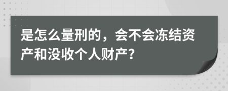 是怎么量刑的，会不会冻结资产和没收个人财产？