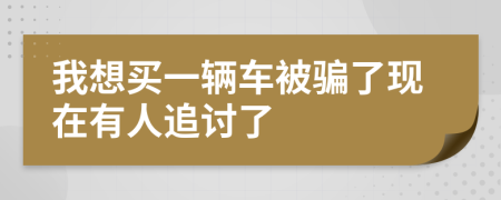 我想买一辆车被骗了现在有人追讨了