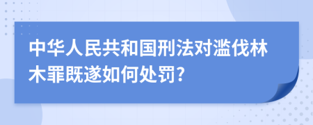 中华人民共和国刑法对滥伐林木罪既遂如何处罚?