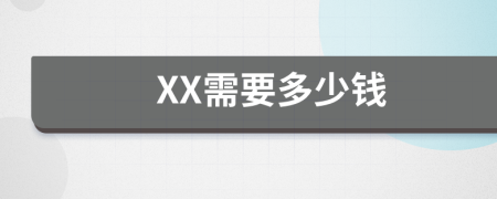 XX需要多少钱