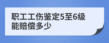 职工工伤鉴定5至6级能赔偿多少