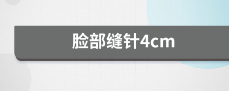 脸部缝针4cm