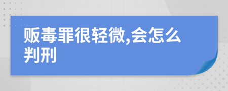 贩毒罪很轻微,会怎么判刑