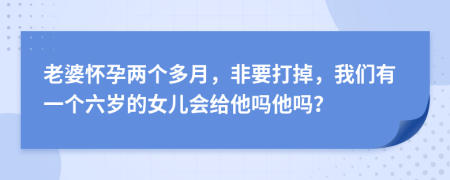 老婆怀孕两个多月，非要打掉，我们有一个六岁的女儿会给他吗他吗？