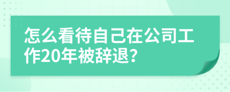 怎么看待自己在公司工作20年被辞退？