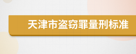 天津市盗窃罪量刑标准