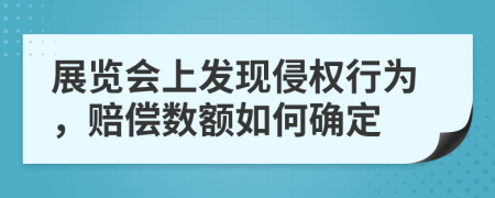 展览会上发现侵权行为，赔偿数额如何确定