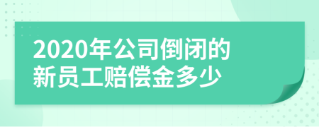 2020年公司倒闭的新员工赔偿金多少